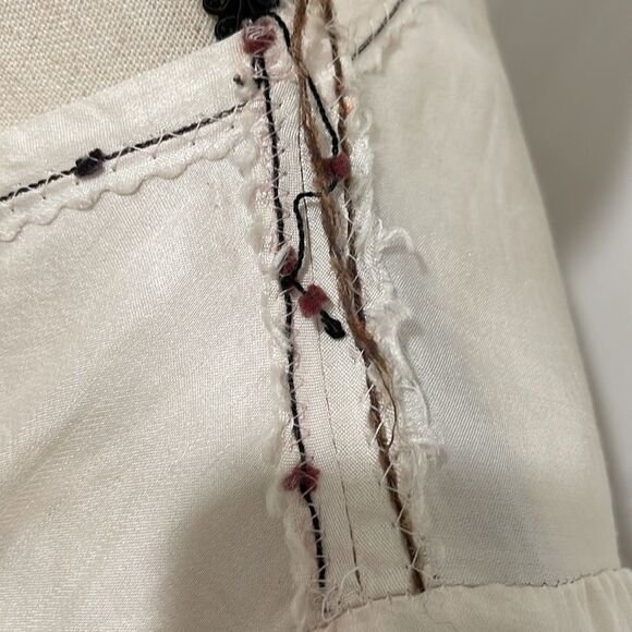 Beautiful silk handmade Giselle Shepatin crop blouse with beautiful beading - Picture 3 of 10